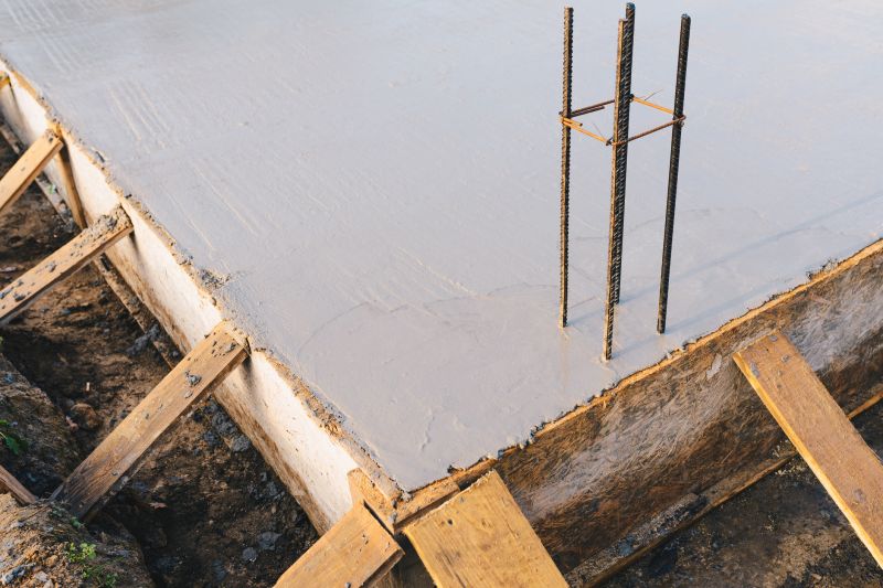 Concrete Foundation with Reinforcement