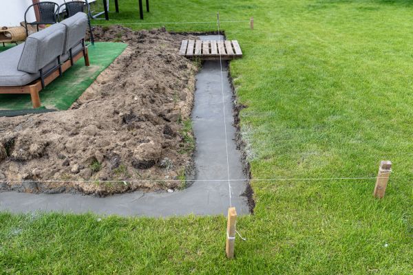 Cement Footer Installation in Coeur D Alene